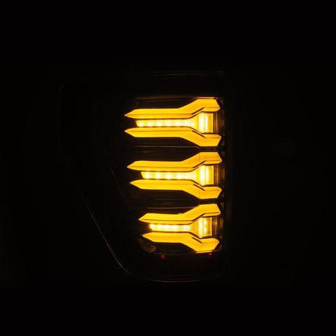 AlphaRex 21-22 Ford F150 LUXX LED Projector Tail Lights - Alpha-Black - 653010
