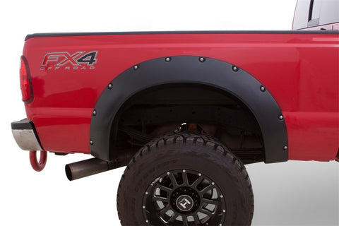 Bushwacker 11-16 Ford F-250 Super Duty Cutout Style Flares 4pc - Black - 20940-02