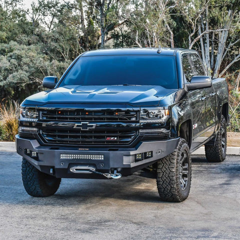 Westin 15-19 Chevrolet Silverado 2500/3500 Pro-Series Front Bumper - Textured Black - 58-411165