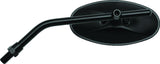 BikeMaster Adjustable Oval Mirror 10mm - Each - Black - 600805