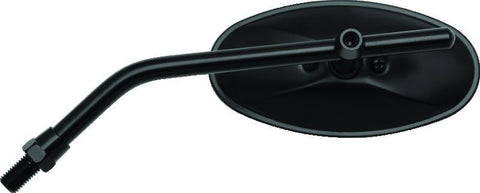 BikeMaster Adjustable Oval Mirror 10mm - Each - Black - 600805