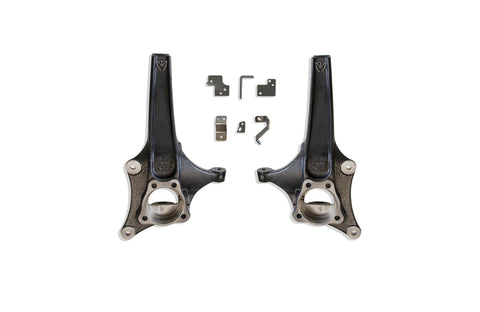 MaxTrac 19-20 GM C1500 2WD 3.5in Front Lift Spindles w/Extended DOT Compliant Brake Lines - 701935