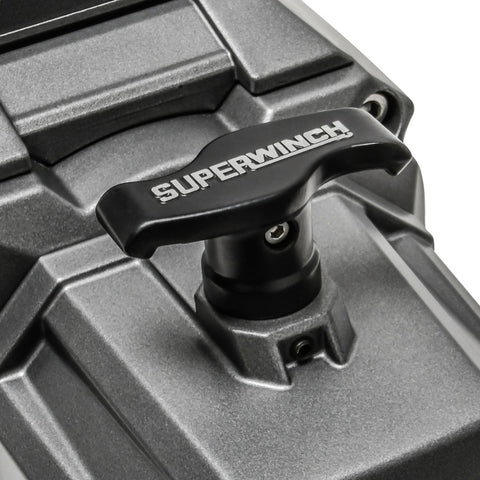 Superwinch 12000 LBS 12V DC 3/8in x 80ft Synthetic Rope SX 12000SR Winch - Graphite - 1712201