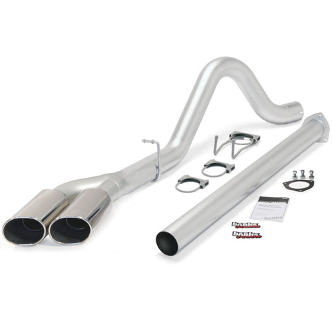 Banks Power 11-13 Ford 6.7L F250-350 Monster Exh Sys - SS Single-Dual Exh w/ Chrome Tips - 49789