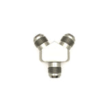 DeatschWerks 10AN Male Flare to 10AN Male Flare to 10AN Male Flare Y Fitting - Anodized Matte Black - 6-02-0707-B