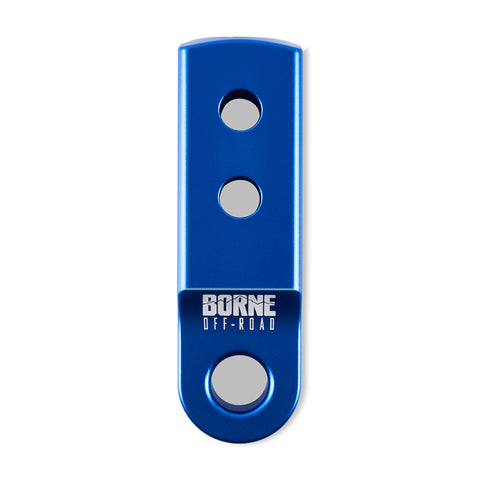 Borne Off-Road CNC Hitch Receiver Shackle 2in Blue - BNHR-2-BL