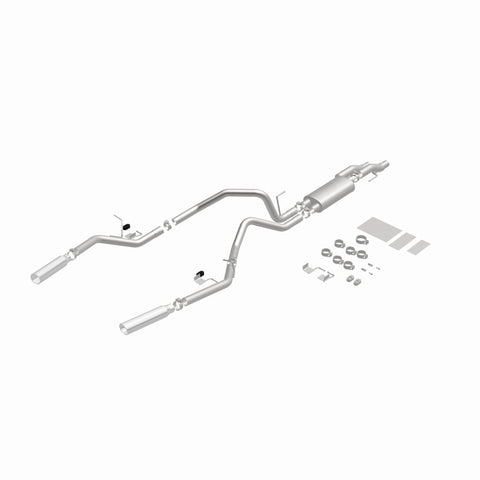 MagnaFlow 11 Ford F-150 3.7L/5.0L/6.2L SS Catback Exhaust Dual Split Rear Exit w/ 3.5in SS Tips - 15460