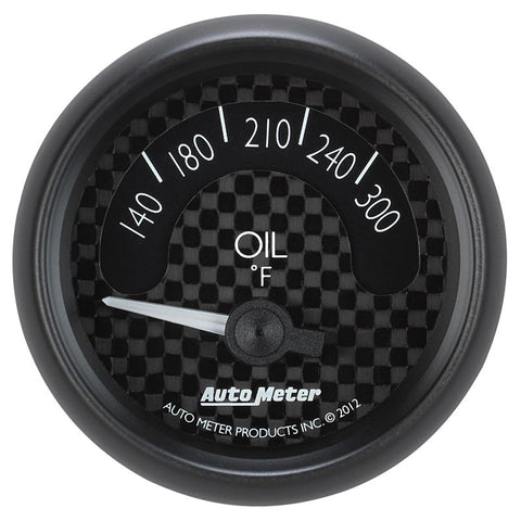 Autometer GT Series 52mm Short Sweep Electronic 140-300 Deg F Oil Temperature - 8048