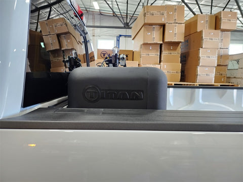 Titan Fuel Tanks Universal 90 Gallon L-Shaped Heavy Duty Transfer Tank (Non Nissan Cargo Box/RamBox) - 5015090