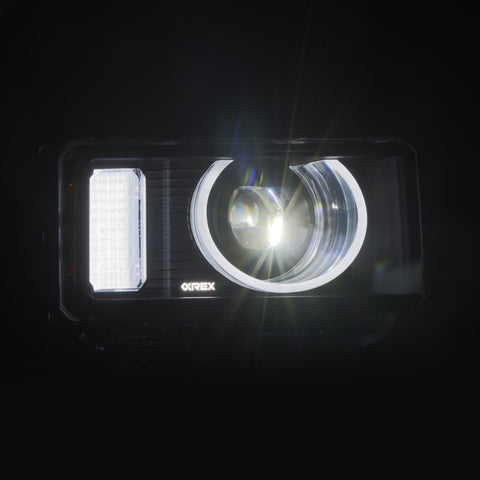 AlphaRex 24-26 Toyota LC Heritage LUXX LED Proj Headlight Blk w/Activ Light/Seq Signal/Switchback - 880899