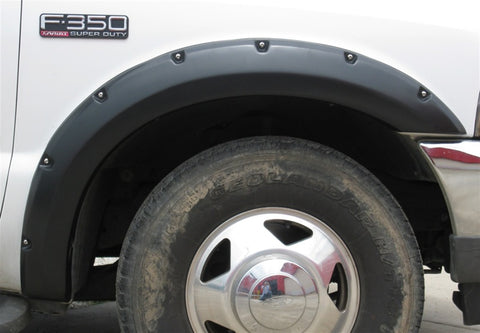 Lund 99-07 Ford F-250 RX-Rivet Style Textured Elite Series Fender Flares - Black (4 Pc.) - RX311T