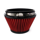 BLOX Racing Shorty Performance 5in Air Filter w/3.5in Velocity Stack and Coupler Kit - Black - BXIM-00323-BK