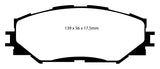 EBC 10-12 Lexus HS250h 2.4 Hybrid Yellowstuff Front Brake Pads - DP41791R