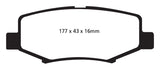 EBC 06-11 Dodge Nitro 3.7 Greenstuff Rear Brake Pads - DP61799