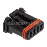 NAMZ JAE MX-1900 4-Position Female Black Socket Housing (HD 72908-11) - NJ-4S51
