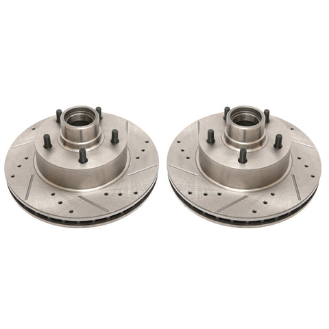 Power Stop 1990 Chevrolet Caprice Front Evolution Drilled & Slotted Rotors - Pair - AR8208XPR