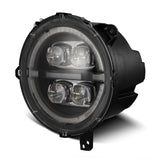 AlphaRex 18-23 Jeep Wrangler JL/Gladiator JT LED Proj Headlights Black w/ Activ Light/Seq Signal/DRL - 880868