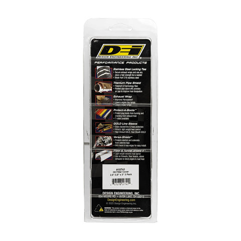 DEI Oil Filter Heat Shield 2.5in x 3.5in x 3in - 3 Pack - 10741