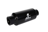 Aeromotive In-Line Filter 10AN 10 Micron Microglass Element Bright-Dip Black 2in OD - 12350