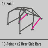 Cusco Steel Roll Cage 12 Point 2 Passenger Through Dash 2015 Subaru WRX / STI - 6A1 290 W12
