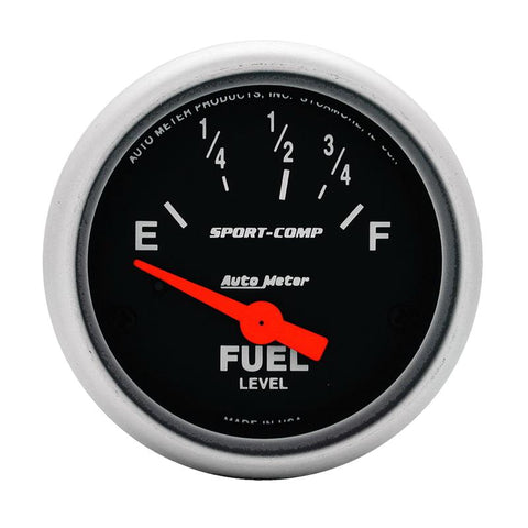 Autometer 2-1/16in 73 OHMS Empty / 10 OHMS Full Electric Sport-Comp Gauge - 3315