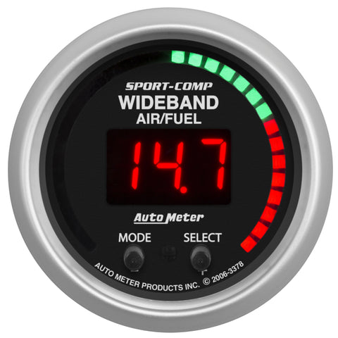 Autometer Sport-Comp 52mm Wideband Air/Fuel Gauge - 3378
