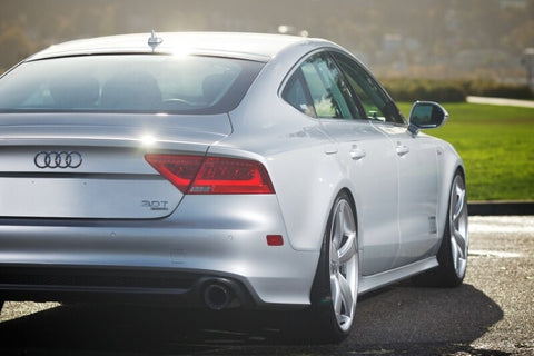 AWE Tuning Audi C7 A7 3.0T Touring Edition Exhaust - Dual Outlet Diamond Black Tips - 3015-33064