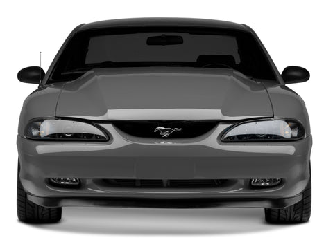 Raxiom 94-98 Ford Mustang LED Halo Projector Headlights- Black Housing (Smoked Lens) - 49119