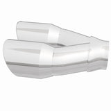 MagnaFlow Double Wall 3in Dual Round Polished Tip 2.25in Inlet - 35226