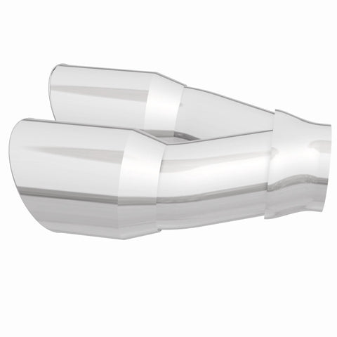MagnaFlow Double Wall 3in Dual Round Polished Tip 2.25in Inlet - 35226