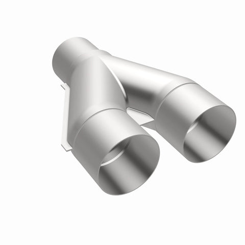 MagnaFlow Universal Trans Y-Pipe All SS 4inch (Dual) 3.5inch (Single) x 13inch (Overall) - 10800