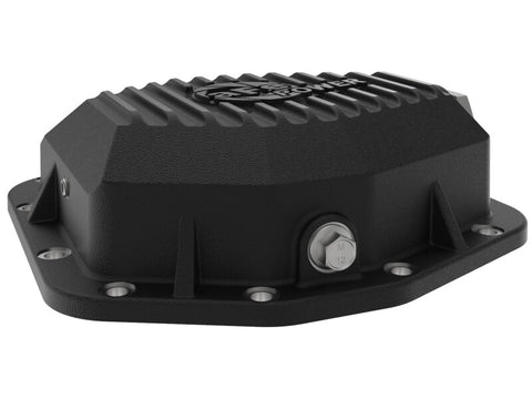 aFe POWER 2021 Ford Bronco w/ Dana M220 Diff Cover w/ Gear Oil Black Street Series w/ Machined Fins - 46-71291B