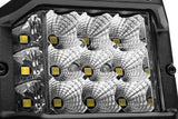Go Rhino Xplor Bright Series Sideline Cube LED Flood Light Kit (Surface Mount) 4x3 - Blk (Pair) - 750300323FCS