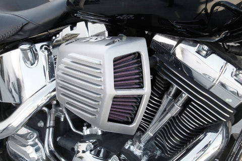 K&N Street Metal Intake System 08-16 Harley-Davidson Shaker Silver H/D Touring Models - RK-3951S