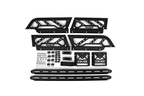 DV8 Offroad 20-22 Jeep Gladiator JT / 05-21 Toyota Tacoma Overland Bed Rack - 2pc. Adjustable - RRUN-01