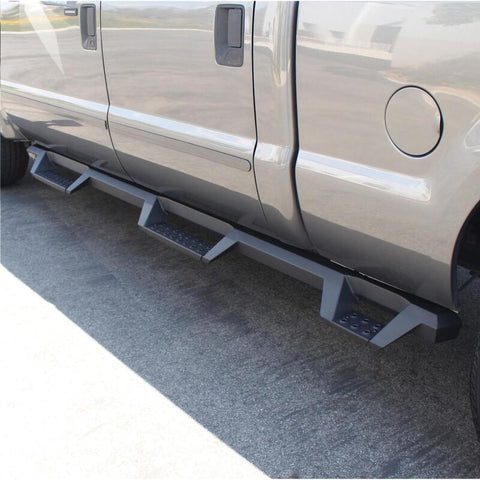 Westin 99-16 Ford F-250/350/450/550 CC (6.75ft Bed) HDX Drop Whl to Whl Nerf Step Bars - Text Blk - 56-534015