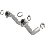 MagnaFlow 66-72 Chevy C10 Pickup V8 2-Piece Front Exhaust Pipe Kit (2in Tubing/Clamps/Inlet Flanges) - 15380