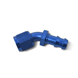 Russell Performance -6 AN Twist-Lok 45 Degree Hose End (Blue) - 624080