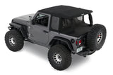 Bestop 18-26 Jeep Wrangler JL 2-Door Halftop Conversion Kit (Black Diamond) - 80101-35