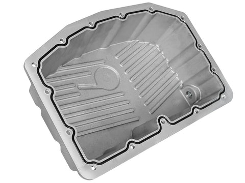 aFe Street Series Engine Oil Pan Raw w/ Machined Fins; 11-17 Ford Powerstroke V8-6.7L (td) - 46-70320