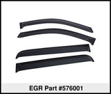 EGR 16-17 Nissan Titan Crew Cab SlimLine Tape-On WindowVisors Set of 4 - Light Smoke - 576001