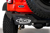 Addictive Desert Designs 2021+ Ford Bronco Rock Fighter Rear Bumper - Hammer Black - R23012NA01NA