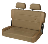 Bestop N-Tumble Seat - 55-83 Jeep Cj5 Rear Trailmax II Fold (Center Fabric Insert Spice) - 39441-37