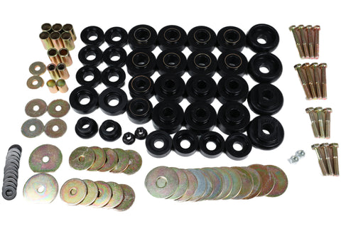 Energy Suspension 68-70 Chevrolet Biscayne/Bel Air/Caprice/Impala Body Mount Set w/ Hardware - Black - 3.4173G