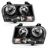 ANZO 2005-2010 Chrysler 300 Crystal Headlight Black - 121544