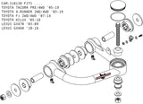 Camburg Toyota Tacoma Pre/4WD 05-23 / 4-Runner 03-23 / FJ 07-14 1.25in Uniball Upper Arms w/ covers - CAM-310130
