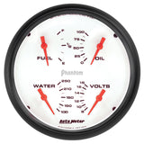 Autometer Phantom Quad 5in. Gauge 0 Ohm (E) - 90 Ohm (F) Electric - 5819