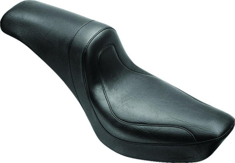 Mustang 58-84 Harley FX/FL Fastback 1PC Seat - Black - 75442
