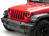 Raxiom 18-23 Jeep Wrangler JL Axial Series 9-In Angel Eye LED Headlights- Blk Housing (Clear Lens) - J177416