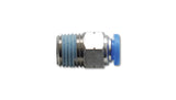 Vibrant Male Straight Pneumatic Vacuum Fitting (1/4in NPT Thread) - for 1/4in (6mm) OD tubing - 2664